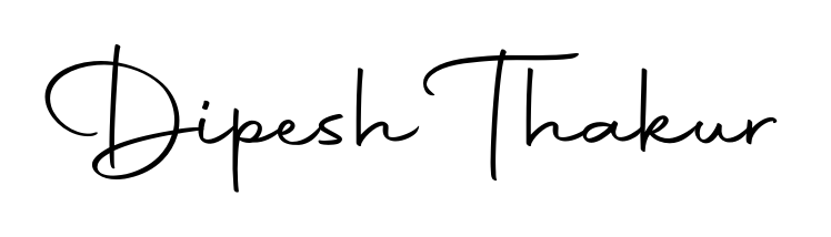 Designed for modern professionals: Dipesh Thakur name signature crafted with Autography-DOLnW script. Ready for digital PDF workflows. Dipesh Thakur signature style 10 images and pictures png