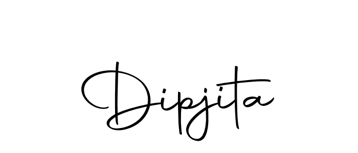 Design your own signature with our free online signature maker. With this signature software, you can create a handwritten (Autography-DOLnW) signature for name Dipjita. Dipjita signature style 10 images and pictures png