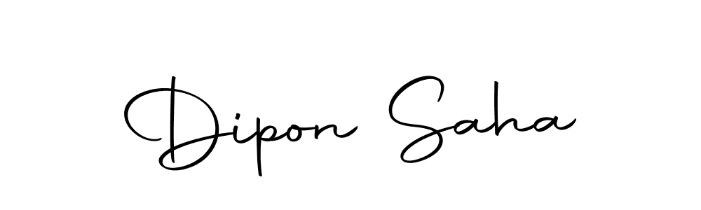 Use a signature maker to create a handwritten signature online. With this signature software, you can design (Autography-DOLnW) your own signature for name Dipon Saha. Dipon Saha signature style 10 images and pictures png