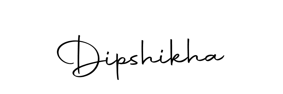 Design your own signature with our free online signature maker. With this signature software, you can create a handwritten (Autography-DOLnW) signature for name Dipshikha. Dipshikha signature style 10 images and pictures png