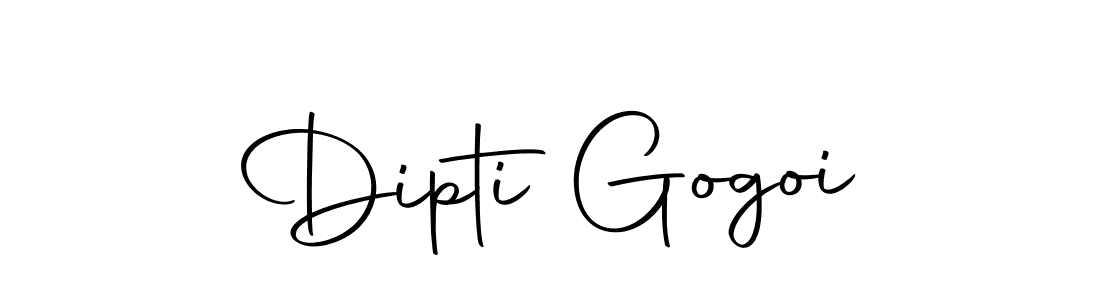 How to make Dipti Gogoi name signature. Use Autography-DOLnW style for creating short signs online. This is the latest handwritten sign. Dipti Gogoi signature style 10 images and pictures png