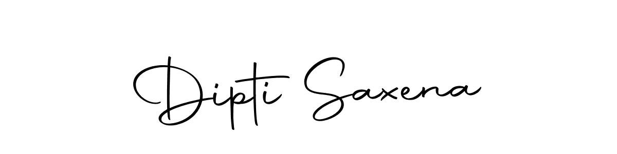 How to make Dipti Saxena name signature. Use Autography-DOLnW style for creating short signs online. This is the latest handwritten sign. Dipti Saxena signature style 10 images and pictures png