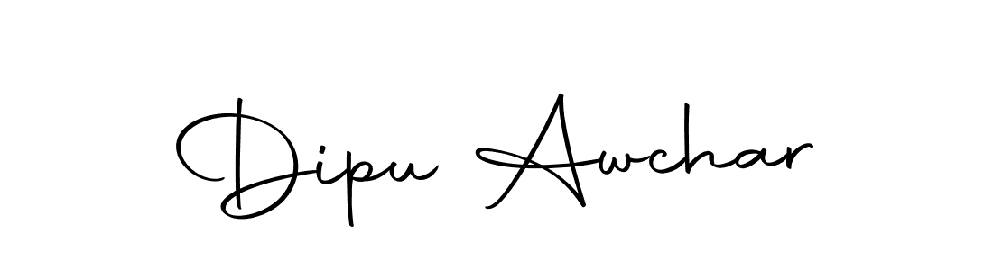 Make a beautiful signature design for name Dipu Awchar. Use this online signature maker to create a handwritten signature for free. Dipu Awchar signature style 10 images and pictures png