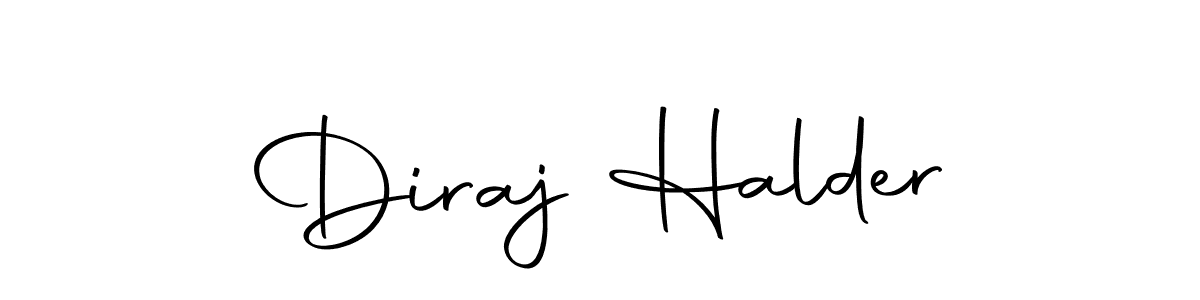 Make a beautiful signature design for name Diraj Halder. Use this online signature maker to create a handwritten signature for free. Diraj Halder signature style 10 images and pictures png