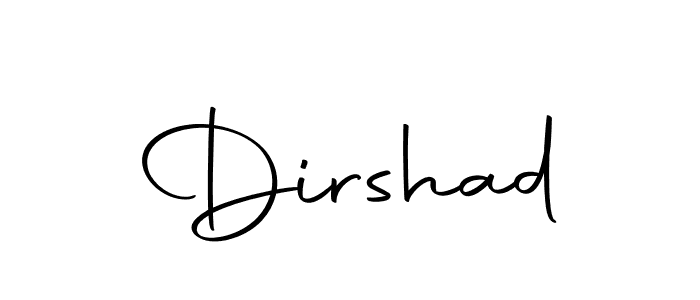 How to make Dirshad signature? Autography-DOLnW is a professional autograph style. Create handwritten signature for Dirshad name. Dirshad signature style 10 images and pictures png