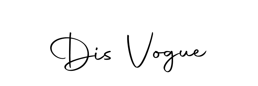 Design your own signature with our free online signature maker. With this signature software, you can create a handwritten (Autography-DOLnW) signature for name Dis Vogue. Dis Vogue signature style 10 images and pictures png