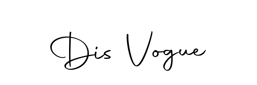 Design your own signature with our free online signature maker. With this signature software, you can create a handwritten (Autography-DOLnW) signature for name Dis Vogue. Dis Vogue signature style 10 images and pictures png