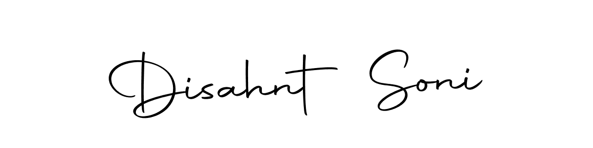 Create a beautiful signature design for name Disahnt Soni. With this signature (Autography-DOLnW) fonts, you can make a handwritten signature for free. Disahnt Soni signature style 10 images and pictures png