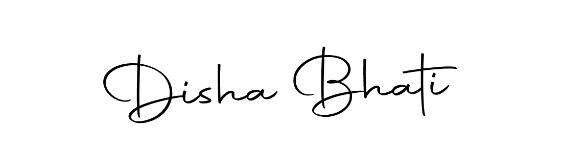 Create a beautiful signature design for name Disha Bhati. With this signature (Autography-DOLnW) fonts, you can make a handwritten signature for free. Disha Bhati signature style 10 images and pictures png