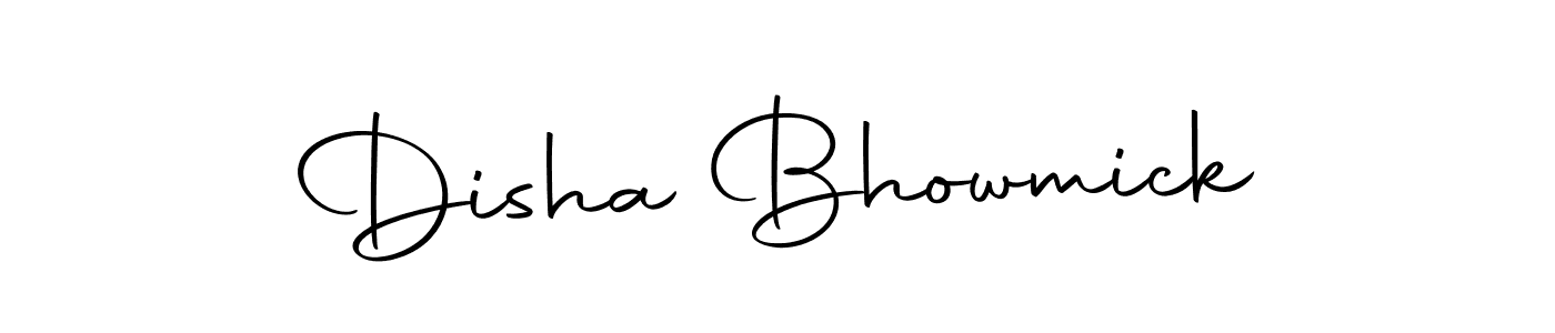 Disha Bhowmick stylish signature style. Best Handwritten Sign (Autography-DOLnW) for my name. Handwritten Signature Collection Ideas for my name Disha Bhowmick. Disha Bhowmick signature style 10 images and pictures png