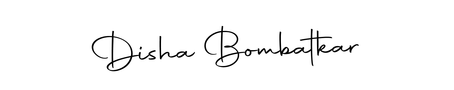 Create a beautiful signature design for name Disha Bombatkar. With this signature (Autography-DOLnW) fonts, you can make a handwritten signature for free. Disha Bombatkar signature style 10 images and pictures png