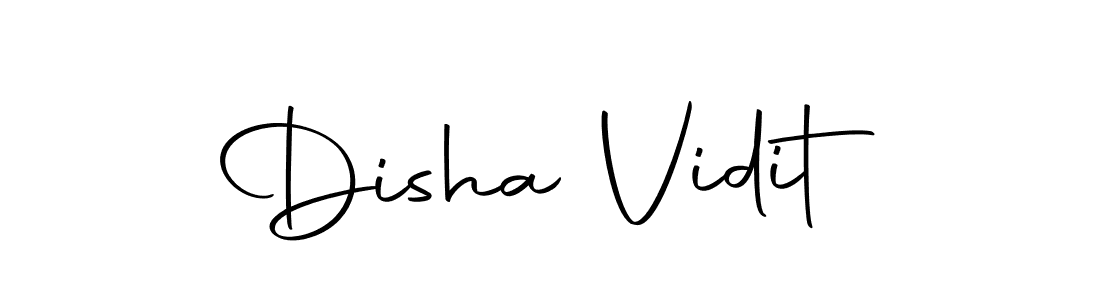 Use a signature maker to create a handwritten signature online. With this signature software, you can design (Autography-DOLnW) your own signature for name Disha Vidit. Disha Vidit signature style 10 images and pictures png