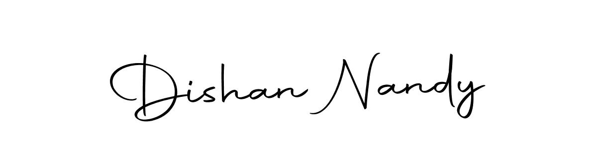 Similarly Autography-DOLnW is the best handwritten signature design. Signature creator online .You can use it as an online autograph creator for name Dishan Nandy. Dishan Nandy signature style 10 images and pictures png