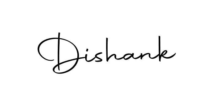 Design your own signature with our free online signature maker. With this signature software, you can create a handwritten (Autography-DOLnW) signature for name Dishank. Dishank signature style 10 images and pictures png