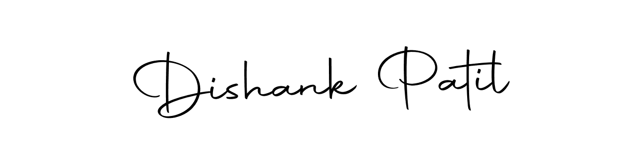 How to make Dishank Patil name signature. Use Autography-DOLnW style for creating short signs online. This is the latest handwritten sign. Dishank Patil signature style 10 images and pictures png