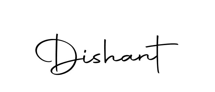 Create a beautiful signature design for name Dishant. With this signature (Autography-DOLnW) fonts, you can make a handwritten signature for free. Dishant signature style 10 images and pictures png