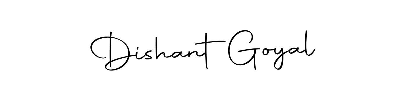 How to make Dishant  Goyal name signature. Use Autography-DOLnW style for creating short signs online. This is the latest handwritten sign. Dishant  Goyal signature style 10 images and pictures png