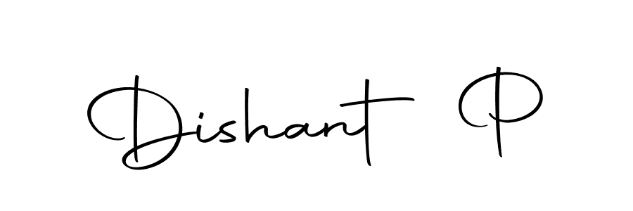 How to make Dishant P signature? Autography-DOLnW is a professional autograph style. Create handwritten signature for Dishant P name. Dishant P signature style 10 images and pictures png