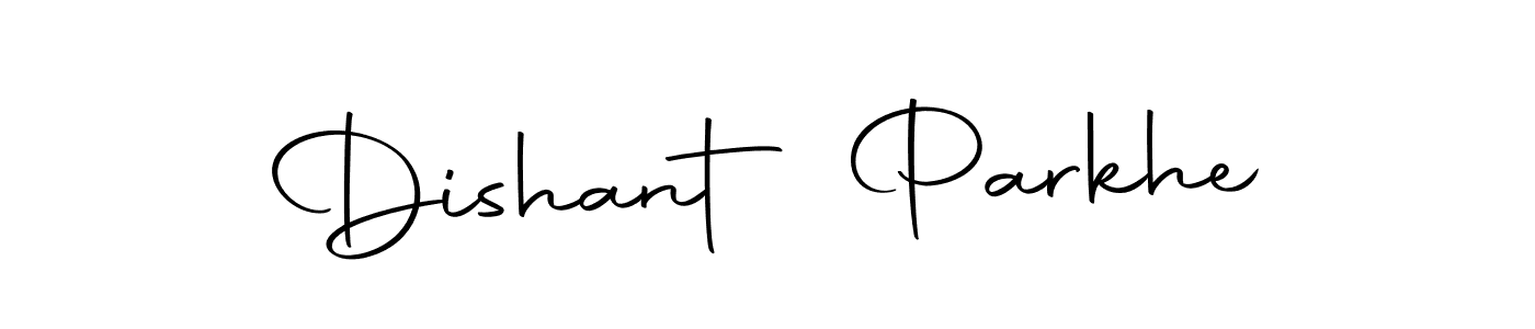 The best way (Autography-DOLnW) to make a short signature is to pick only two or three words in your name. The name Dishant Parkhe include a total of six letters. For converting this name. Dishant Parkhe signature style 10 images and pictures png