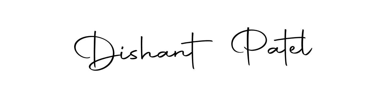 Create a beautiful signature design for name Dishant Patel. With this signature (Autography-DOLnW) fonts, you can make a handwritten signature for free. Dishant Patel signature style 10 images and pictures png