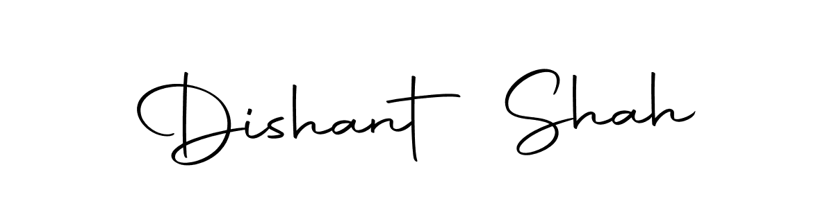 The best way (Autography-DOLnW) to make a short signature is to pick only two or three words in your name. The name Dishant Shah include a total of six letters. For converting this name. Dishant Shah signature style 10 images and pictures png