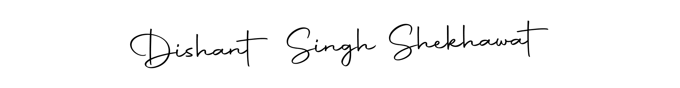 How to make Dishant Singh Shekhawat name signature. Use Autography-DOLnW style for creating short signs online. This is the latest handwritten sign. Dishant Singh Shekhawat signature style 10 images and pictures png