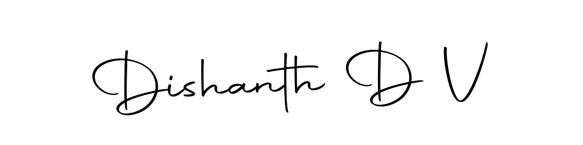 You should practise on your own different ways (Autography-DOLnW) to write your name (Dishanth D V) in signature. don't let someone else do it for you. Dishanth D V signature style 10 images and pictures png