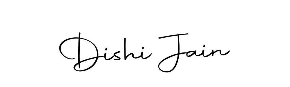 Design your own signature with our free online signature maker. With this signature software, you can create a handwritten (Autography-DOLnW) signature for name Dishi Jain. Dishi Jain signature style 10 images and pictures png