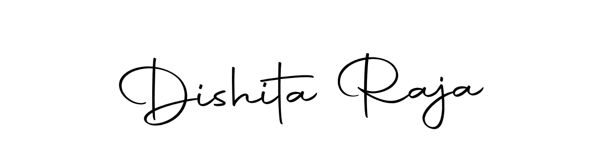 You should practise on your own different ways (Autography-DOLnW) to write your name (Dishita Raja) in signature. don't let someone else do it for you. Dishita Raja signature style 10 images and pictures png