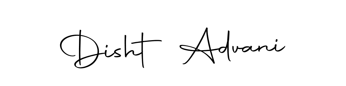 Make a beautiful signature design for name Disht Advani. Use this online signature maker to create a handwritten signature for free. Disht Advani signature style 10 images and pictures png