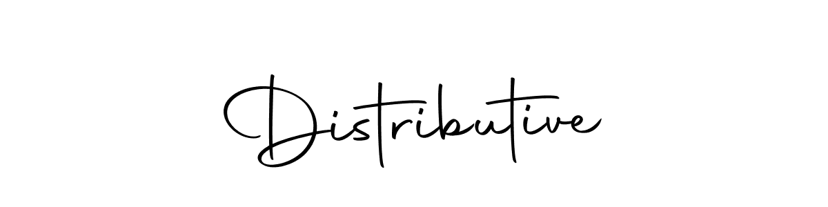 Make a beautiful signature design for name Distributive. With this signature (Autography-DOLnW) style, you can create a handwritten signature for free. Distributive signature style 10 images and pictures png