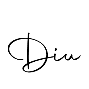 Use a signature maker to create a handwritten signature online. With this signature software, you can design (Autography-DOLnW) your own signature for name Diu. Diu signature style 10 images and pictures png