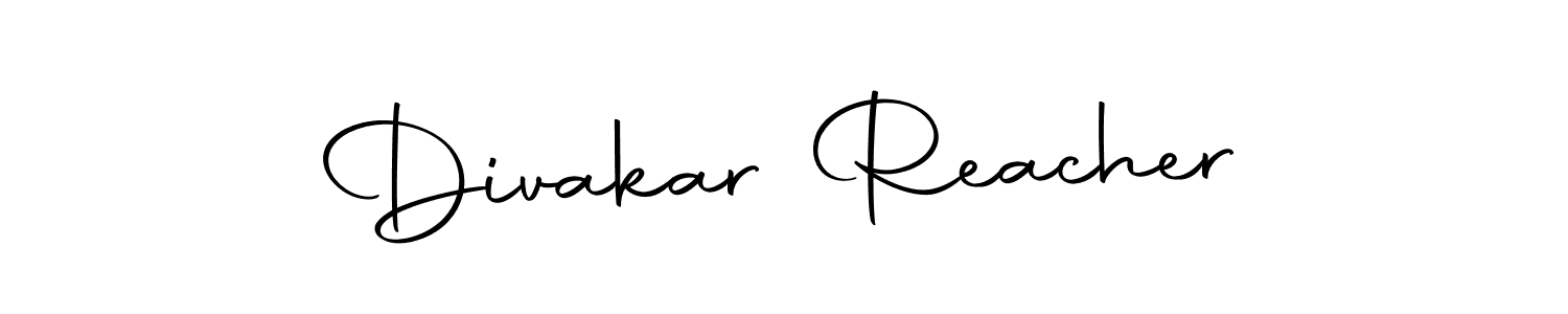 Divakar Reacher stylish signature style. Best Handwritten Sign (Autography-DOLnW) for my name. Handwritten Signature Collection Ideas for my name Divakar Reacher. Divakar Reacher signature style 10 images and pictures png