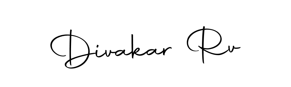 You should practise on your own different ways (Autography-DOLnW) to write your name (Divakar Rv) in signature. don't let someone else do it for you. Divakar Rv signature style 10 images and pictures png