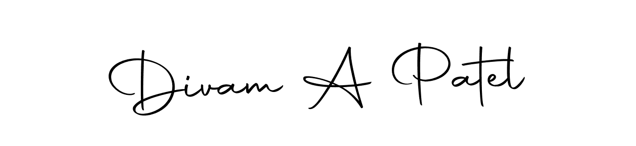 Here are the top 10 professional signature styles for the name Divam A Patel. These are the best autograph styles you can use for your name. Divam A Patel signature style 10 images and pictures png
