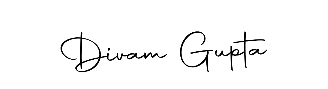 How to make Divam Gupta name signature. Use Autography-DOLnW style for creating short signs online. This is the latest handwritten sign. Divam Gupta signature style 10 images and pictures png