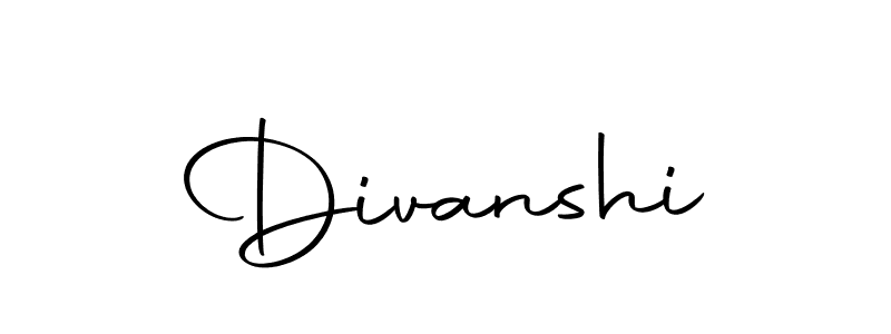 Design your own signature with our free online signature maker. With this signature software, you can create a handwritten (Autography-DOLnW) signature for name Divanshi. Divanshi signature style 10 images and pictures png