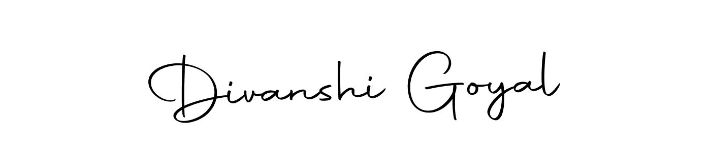 Also we have Divanshi Goyal name is the best signature style. Create professional handwritten signature collection using Autography-DOLnW autograph style. Divanshi Goyal signature style 10 images and pictures png