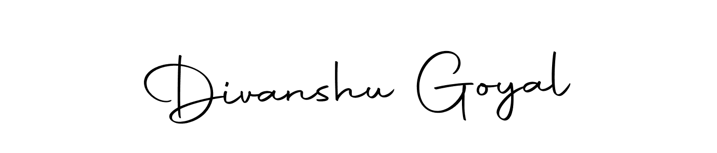 Make a beautiful signature design for name Divanshu Goyal. With this signature (Autography-DOLnW) style, you can create a handwritten signature for free. Divanshu Goyal signature style 10 images and pictures png