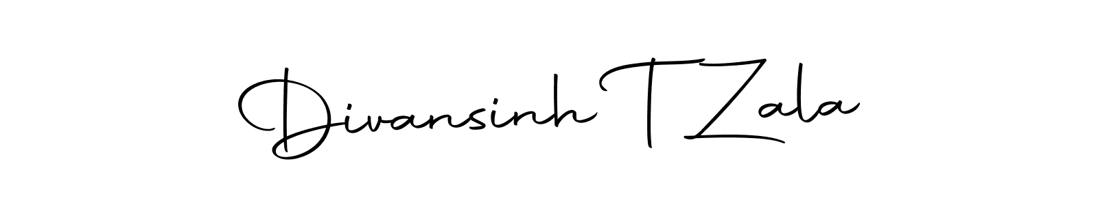 Here are the top 10 professional signature styles for the name Divansinh T Zala. These are the best autograph styles you can use for your name. Divansinh T Zala signature style 10 images and pictures png