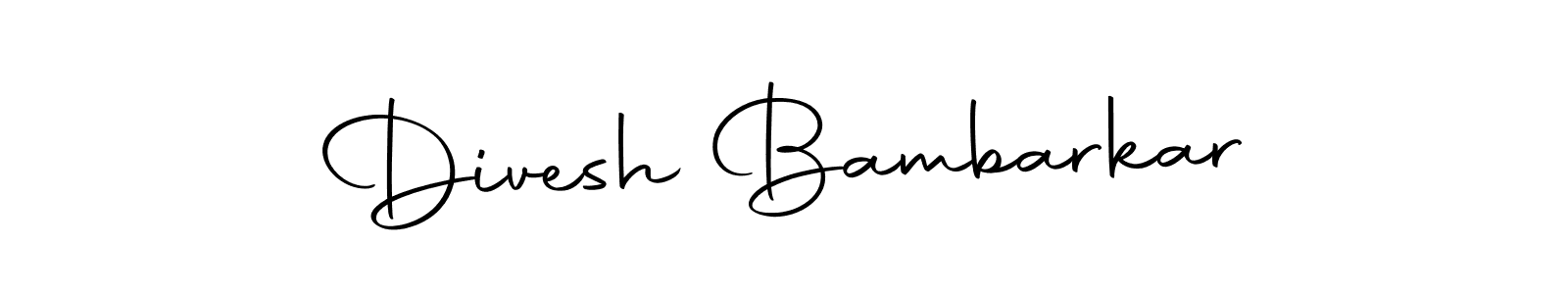 Divesh Bambarkar stylish signature style. Best Handwritten Sign (Autography-DOLnW) for my name. Handwritten Signature Collection Ideas for my name Divesh Bambarkar. Divesh Bambarkar signature style 10 images and pictures png