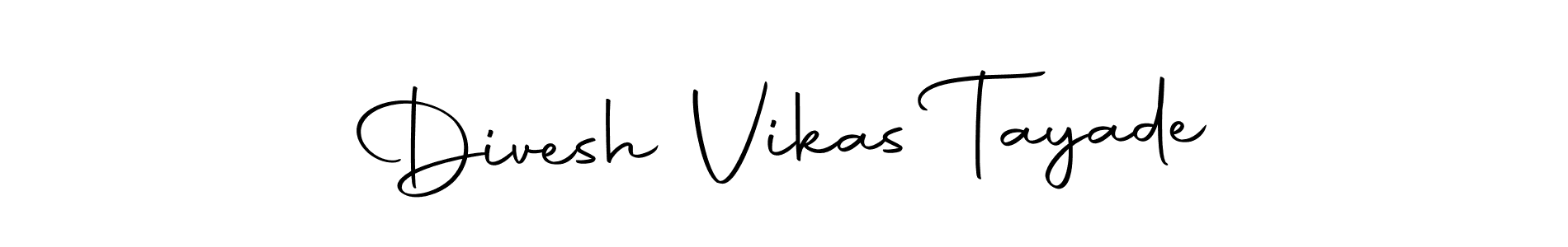 Create a beautiful signature design for name Divesh Vikas Tayade. With this signature (Autography-DOLnW) fonts, you can make a handwritten signature for free. Divesh Vikas Tayade signature style 10 images and pictures png