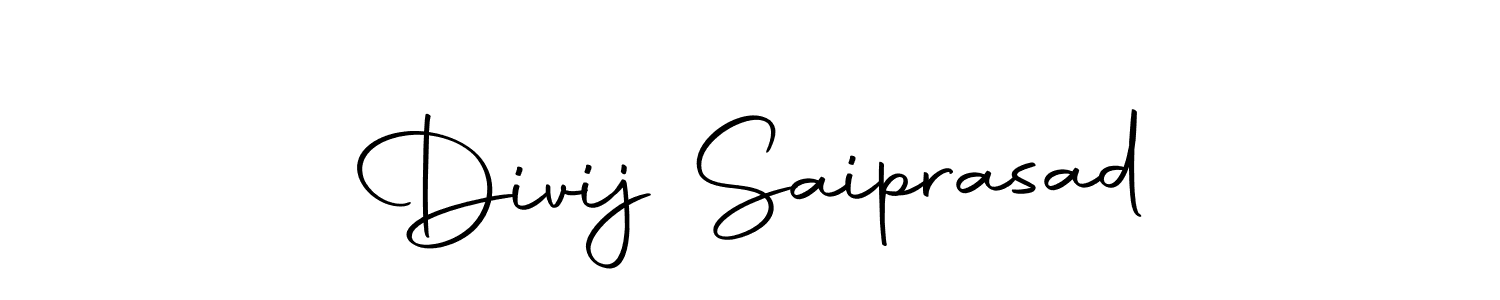 Create a beautiful signature design for name Divij Saiprasad. With this signature (Autography-DOLnW) fonts, you can make a handwritten signature for free. Divij Saiprasad signature style 10 images and pictures png
