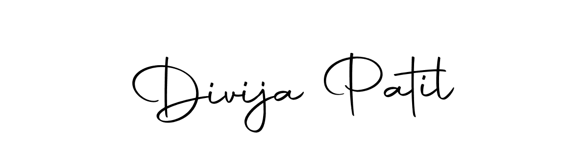 Make a beautiful signature design for name Divija Patil. With this signature (Autography-DOLnW) style, you can create a handwritten signature for free. Divija Patil signature style 10 images and pictures png