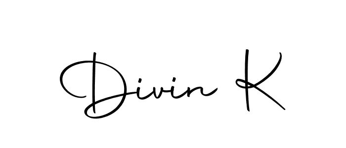 Make a beautiful signature design for name Divin K. Use this online signature maker to create a handwritten signature for free. Divin K signature style 10 images and pictures png