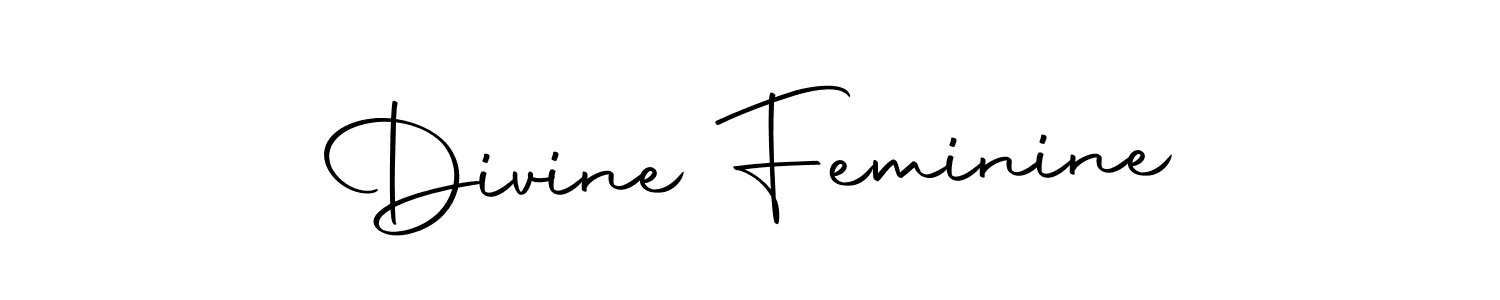 Create a beautiful signature design for name Divine Feminine. With this signature (Autography-DOLnW) fonts, you can make a handwritten signature for free. Divine Feminine signature style 10 images and pictures png