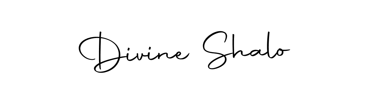 How to make Divine Shalo name signature. Use Autography-DOLnW style for creating short signs online. This is the latest handwritten sign. Divine Shalo signature style 10 images and pictures png