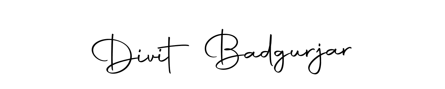 The best way (Autography-DOLnW) to make a short signature is to pick only two or three words in your name. The name Divit Badgurjar include a total of six letters. For converting this name. Divit Badgurjar signature style 10 images and pictures png
