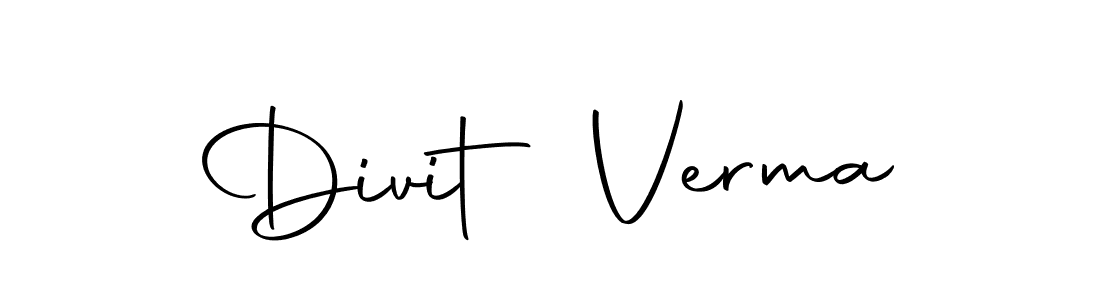 Divit Verma stylish signature style. Best Handwritten Sign (Autography-DOLnW) for my name. Handwritten Signature Collection Ideas for my name Divit Verma. Divit Verma signature style 10 images and pictures png