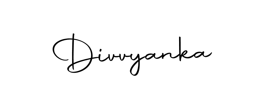 Create a beautiful signature design for name Divvyanka. With this signature (Autography-DOLnW) fonts, you can make a handwritten signature for free. Divvyanka signature style 10 images and pictures png